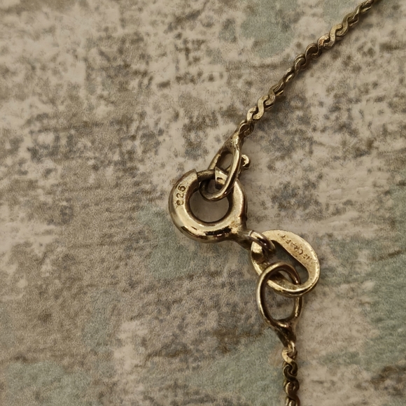 Vintage Petite 925 Silver Chain Necklace Handcrafted in Italy - Picture 11 of 13